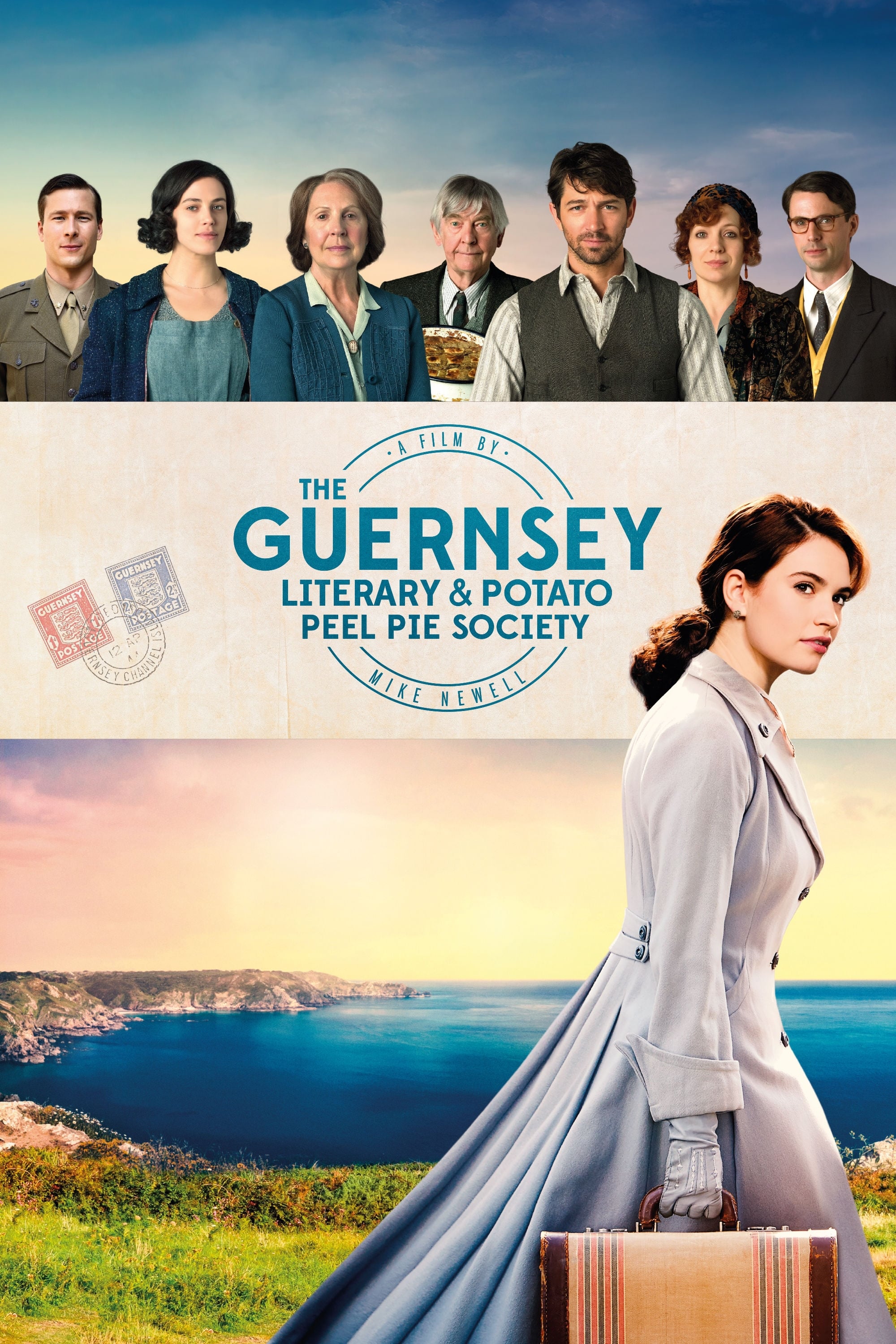 Poster za film The Guernsey Literary & Potato Peel Pie Society