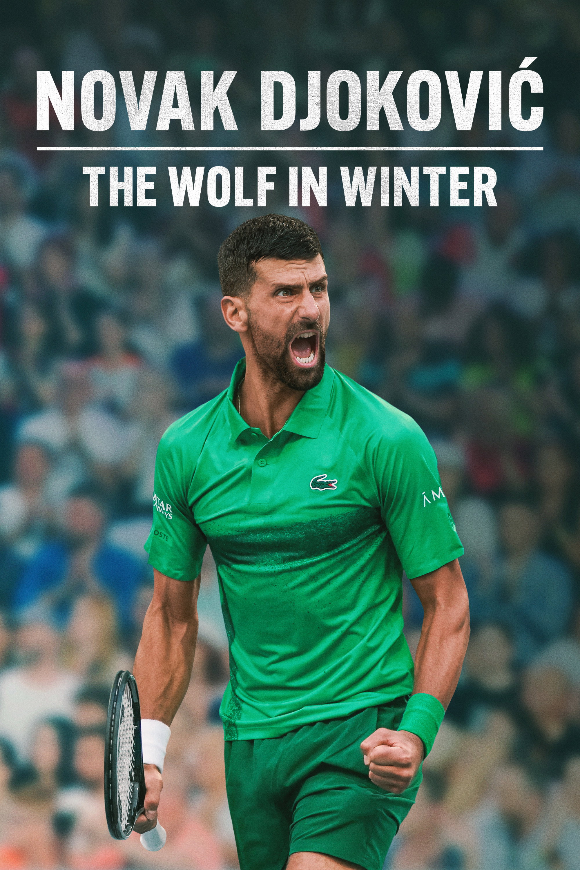 Poster za film Novak Djokovic: The Wolf in Winter